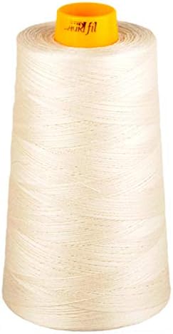 Aurifil 2311 Mako 40 Wt 100% Cotton Thread, 3,280 Yard Cone Muslin