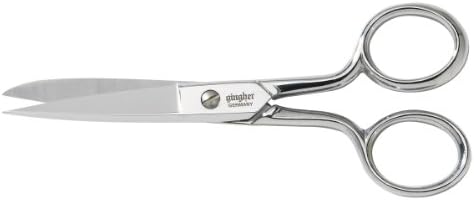 Gingher 220280-1001 Sewing Scissors, 5-Inch, Industrial Pack