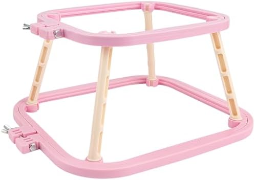 Framendino, Double Layer Embroidery Stand Hoop Hoops Frame for Sewing Craft Projects Purple - Field & Needlecraft