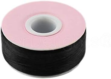 CleverDelights Black Size L Prewound Bobbins - 144 Pack