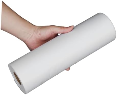White Single-Sided Fusible Interfacing Fabric for Sewing, 1 Roll