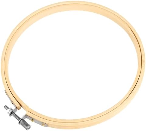 NINGWAAN 40 Pack 4 Inch Embroidery Hoops Bamboo, Small Wooden Cross