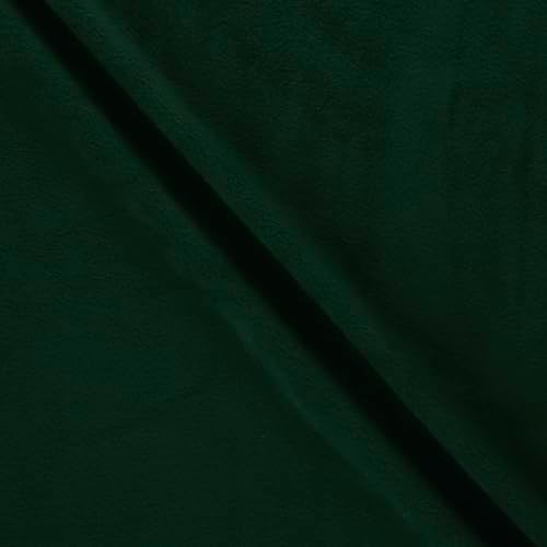 Mook Fabrics Solid Anti-Pill Polar Fleece, Hunter Green Cut by The