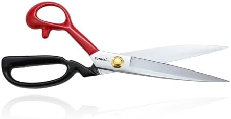 TONMA 12" True Left-Handed Fabric Scissors, Made in Japan, Heavy-Duty