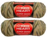 Bulk Buy: Red Heart Super Saver E300 (2-pack) (Aspen Print)