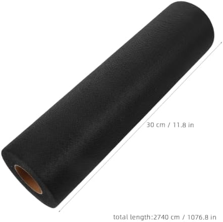 Didiseaon Non-Woven Fusible Interfacing Fabric, 30 Yard Black Medium
