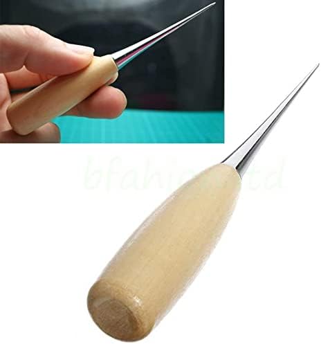 BeeSpring Leather Sewing Awl Wood Handle Drillable Awl Pin Punching