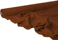 Linen Fabric by the Yard – Softened Flax Material in Warm Rust Brown