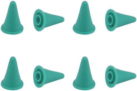 8pcs Green Large Silicone Knitting Needle Stoppers, SATONBEYI