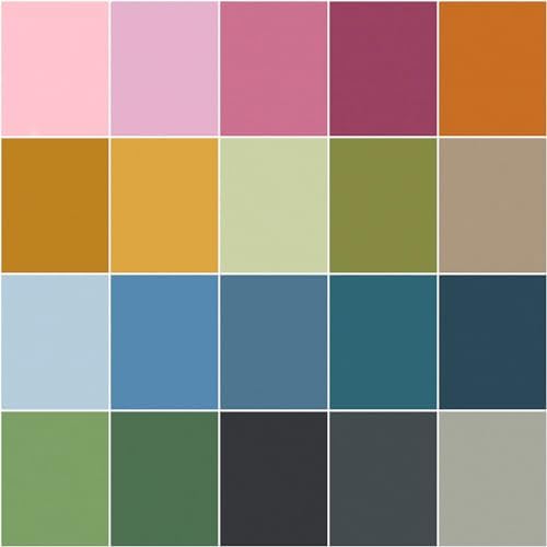 Bella Solids Cozy Charm Pack 42 5-inch Squares Moda Fabrics 9900PPC