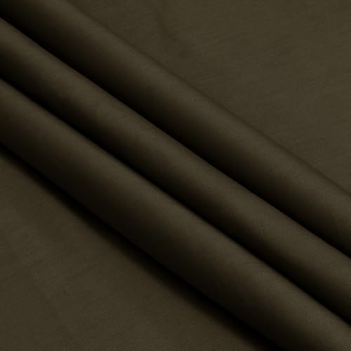 Homiest Chocolate Brown Cotton Broadcloth Fabric by The Yard, 5Yards