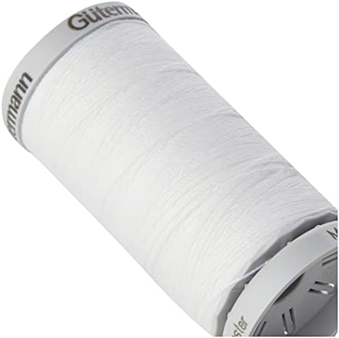 Gutermann Extra Strong Thread, Polyester, White, 100 m