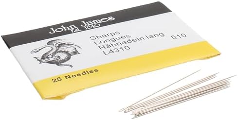 John James Sharp Beading Needles -Size 10, 25 Pack