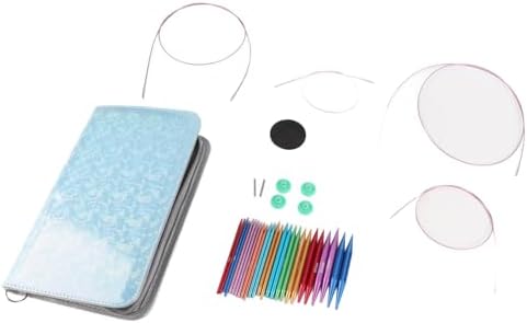 Circular Knitting Needle Set, Interchangeable Metal 3-10mm 26-Piece