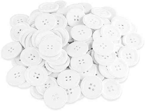 Super Z Outlet 100 Pack 1 Inch Buttons Flatback Sewing Colored for
