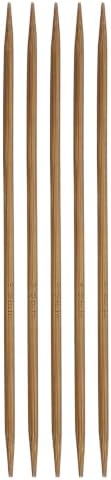 HARFINGTON Bamboo Knitting Needles US 4 (3.5mm) Double Pointed 6" 5pcs