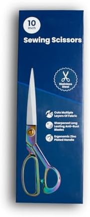 Keedil Professional Tailor Scissors (10 Inch) Stainless Steel Heavy