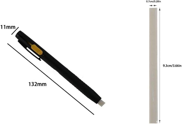 2 Pcs Black Tailors Chalk Pencil Sewing Fabric Markers, Erasable Chalk