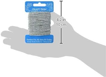 Design Works Crafts 10202 Glitter Silver Yarn Card