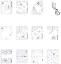 13 Pcs Acrylic Quilting Ruler Template Quilting Stencil Tool