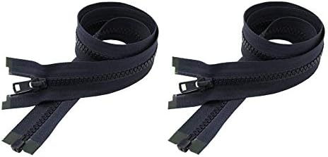 YKK Jacket Vislon Zippers Number #5 Molded Plastic Separating Bottom