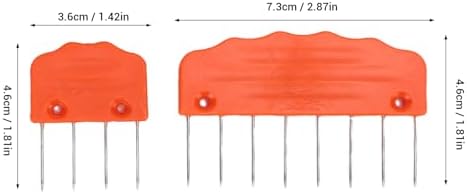 Rengue Knit Blocking Comb Set, Stainless Steel Pins for Knitting and