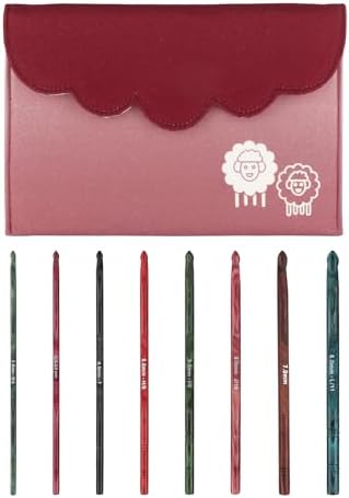 KnitPro Dreamz Deluxe Single-Ended Crochet Hook Set | 8 US Sizes
