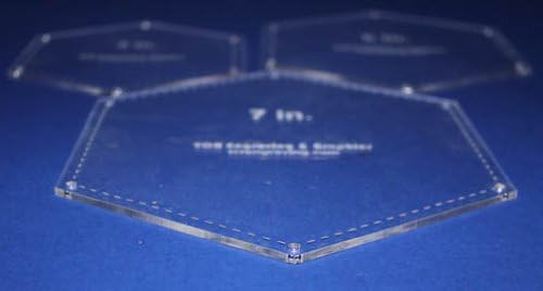 Quilting Templates Hexagon 3 Pc Set 5 6 7 Inch