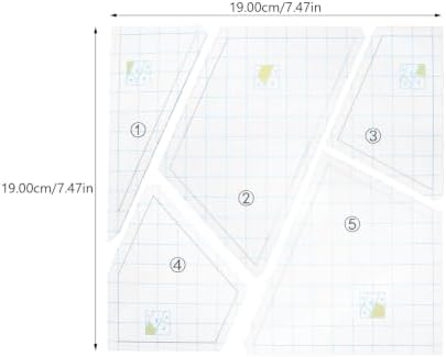 5pcs Acrylic Quilting Template Set for Sewing Hobbyists