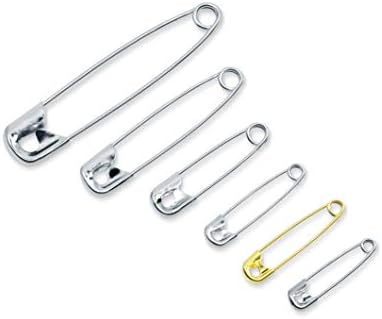 Dritz 1480 Safety Pins with Storage Box, Nickel plated Steel & Brass