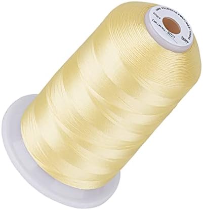 Simthread 5500Yds Embroidery Thread, 5000M High-Yardage 40WT 100%
