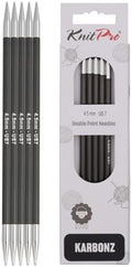 KnitPro Karbonz Double Pointed Needles 8" (20cm) | US Size 7 (4.5mm)