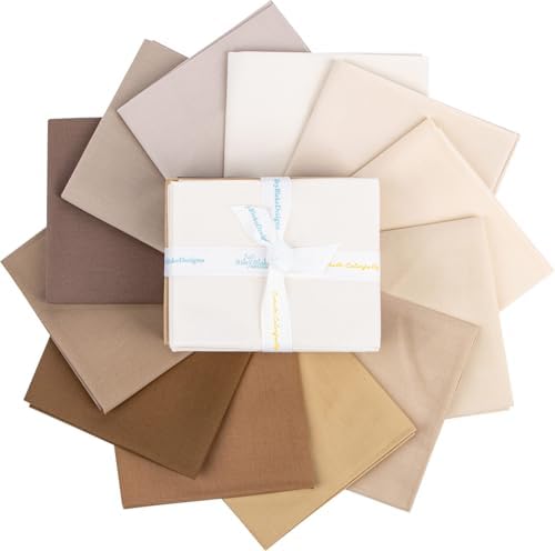 Confetti Cotton Solids Neutral 12 Fat Quarters Riley Blake Designs