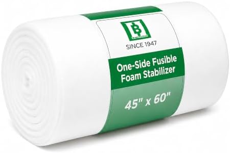 HBI One-Side Fusible Foam Stabilizer, Quilt Batting Bags & Crafts
