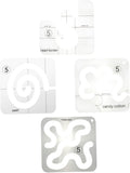 Acrylic Quilting Template 4 Piece Set for Pattern Guidance