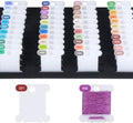 Hamtery Plastic Embroidery Floss Bobbins, Pre-Labeled Color Number
