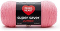 RED HEART E302 Super Saver Jumbo Yarn, Perfect Pink, 10.5 x 5 x 5