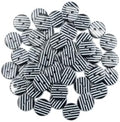 50PCS Resin Buttons with Round Stripe, 2-Holes Button
