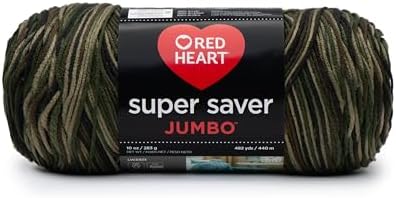 RED HEART Super Saver Jumbo Yarn, Camouflage
