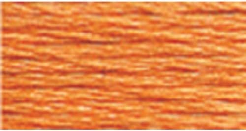 DMC 117-722 Six Strand Embroidery Cotton Floss, Light Orange Spice