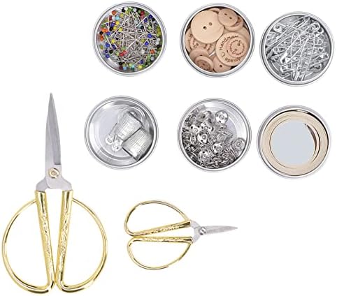 ChiweiJ Complete Wooden Sewing Kit with Iron Sub Boxes, Large Sewing