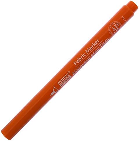 UCHIDA Marvy Fine Point Fabric Marker Art Supplies, Orange