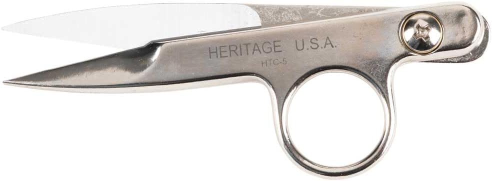 Klein Tools HTC5 Scissors, Made in USA, Threadclip with Spring Action