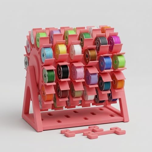 Rotating Bobbin Thread Organizer, 60-Hole Sewing Thread Holder
