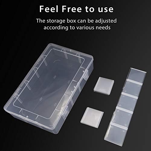 Umirokin 2 Pack 15 Grids Clear Plastic Organizer Box with Adjustable