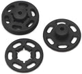 Betoplin 60 Sets Plastic Snap Fasteners, Black Sew on Snaps Buttons