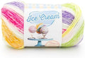 Lion Brand Yarn, Ice Cream Crochet Yarn, Passion Fruit, Multicolor