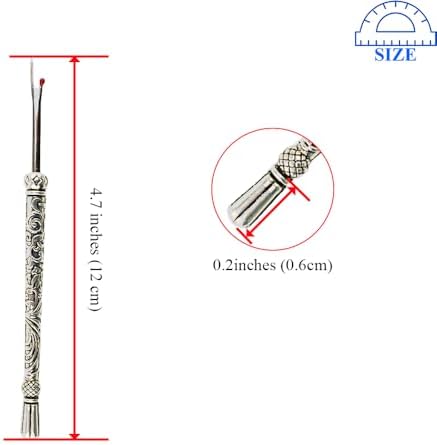 HAHIYO Metal Seam Ripper with Classical Engraved Pattern - Ergonomic