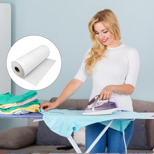 Thrseely Heavy Weight White Iron-On Non-Woven Fusible Interfacing
