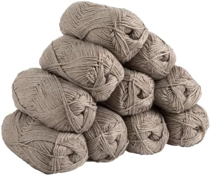 Knit Picks Mighty Stitch Brown Wool Blend Yarn Pack for Crocheting
